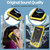 iPhone 17e / 16e Four-proof Metal Hybrid Silicone Phone Case - Yellow