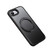 iPhone 17e / 16e Frosted 360 Degree MagSafe Magnetic Holder Phone Case - Black
