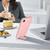 iPhone 17e / 16e Frosted Holder PC Hybrid TPU MagSafe Phone Case - Pink