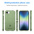 iPhone 17e / 16e Full Coverage Shockproof TPU Phone Case - Green