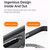 iPhone 17e / 16e Gear 360 Rotation MagSafe Holder Phone Case - Transparent