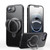 iPhone 17e / 16e Gear-Style Stress Relief 360 Rotation Holder MagSafe Phone Case - Black