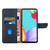 iPhone 17e / 16e Genuine Leather Fingerprint-proof Flip Phone Case - Blue