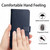 iPhone 17e / 16e Genuine Leather Fingerprint-proof Flip Phone Case - Blue