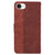 iPhone 17e / 16e Geometric Embossed Leather Phone Case - Brown