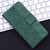 iPhone 17e / 16e Geometric Embossed Leather Phone Case - Green