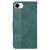 iPhone 17e / 16e Geometric Embossed Leather Phone Case - Green