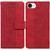 iPhone 17e / 16e Geometric Embossed Leather Phone Case - Red
