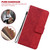 iPhone 17e / 16e Geometric Embossed Leather Phone Case - Red