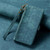 iPhone 17e / 16e Geometric Zipper Wallet Side Buckle Leather Phone Case - Green