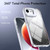 iPhone 17e / 16e Glitter Gradient Magnetic Lens Frame Holder Phone Case - Black