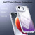 iPhone 17e / 16e Glitter Gradient Magnetic Lens Frame Holder Phone Case - Purple