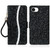 iPhone 17e / 16e Glitter Powder Filp Leather Phone Case - Black
