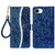 iPhone 17e / 16e Glitter Powder Filp Leather Phone Case - Blue