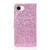 iPhone 17e / 16e Glitter Powder Filp Leather Phone Case - Pink