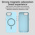 iPhone 17e / 16e Glitter Series Magsafe PC Hybrid TPU Phone Case - Blue
