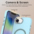 iPhone 17e / 16e Glitter Series Magsafe PC Hybrid TPU Phone Case - Blue