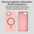 iPhone 17e / 16e Glitter Series Magsafe PC Hybrid TPU Phone Case - Red