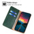 iPhone 17e / 16e Gloss Oil Solid Color Magnetic Leather Phone Case - Green