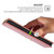 iPhone 17e / 16e Gloss Oil Solid Color Magnetic Leather Phone Case - Rose Gold