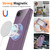 iPhone 17e / 16e Glossy TPU Shockproof MagSafe Phone Case with Lanyard - Purple