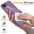 iPhone 17e / 16e Glossy TPU Shockproof MagSafe Phone Case with Lanyard - Purple