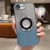 iPhone 17e / 16e Gradient Glitter Electroplating MagSafe TPU Phone Case - Blue