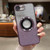 iPhone 17e / 16e Gradient Glitter Electroplating MagSafe TPU Phone Case - Purple