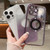 iPhone 17e / 16e Gradient Glitter Electroplating MagSafe TPU Phone Case - Purple