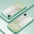 iPhone 17e / 16e Gradient Glitter Powder Electroplated Phone Case - Green