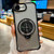 iPhone 17e / 16e Gradient Glitter Spinning Top Holder Phone Case - Black