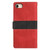iPhone 17e / 16e Grid Stitching Leather Phone Case with Lanyard - Red