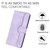 iPhone 17e / 16e Heart Pattern Skin Feel Leather Phone Case - Purple