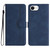 iPhone 17e / 16e Heart Pattern Skin Feel Leather Phone Case - Royal Blue