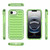 iPhone 17e / 16e High Transparency TPU Hybrid PC Airbag Phone Case - Transparent Green