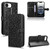 iPhone 17e / 16e Honeycomb Dot Texture Leather Phone Case - Black