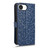 iPhone 17e / 16e Honeycomb Dot Texture Leather Phone Case - Blue