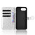 iPhone 17e / 16e Honeycomb Dot Texture Leather Phone Case - Silver