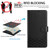 iPhone 17e / 16e Honeycomb Embossing RFID Leather Phone Case - Black