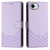 iPhone 17e / 16e Honeycomb Embossing RFID Leather Phone Case - Light Purple