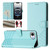 iPhone 17e / 16e Honeycomb Embossing RFID Leather Phone Case - Mint Green