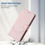 iPhone 17e / 16e Honeycomb Embossing RFID Leather Phone Case - Pink