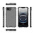 iPhone 17e / 16e Honeycomb Shockproof Phone Case - Black