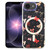 iPhone 17e / 16e IMD Blue Light Jungle Series Magnetic Phone Case - Pink Knot
