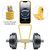 iPhone 17e / 16e Integrated Card Bag Solid Color Liquid Silicone Phone Case with Lanyard - Yellow