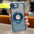 iPhone 17e / 16e Invisible Holder Gradient Glitter Magsafe Phone Case - Sierra Blue