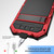 iPhone 17e / 16e IP68 Waterproof Dustproof Shockproof Holder Phone Case - Red