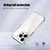 iPhone 17e / 16e iPAKY Aurora Series Shockproof PC + TPU Protective Phone Case - Transparent