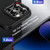 iPhone 17e / 16e iPAKY Star Lord Series Carbon Fiber Textured Oil Spray PC+TPU Phone Case - Black