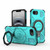iPhone 17e / 16e J-20 Solid Color MagSafe Magnetic TPU+PC Phone Case - Lake Blue